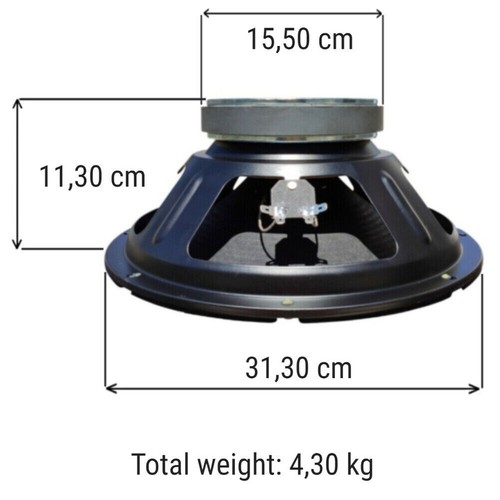 Woofer master audio pa12 da - woofer,