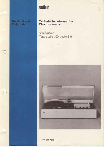 Manuale servizio per - servizio, braun